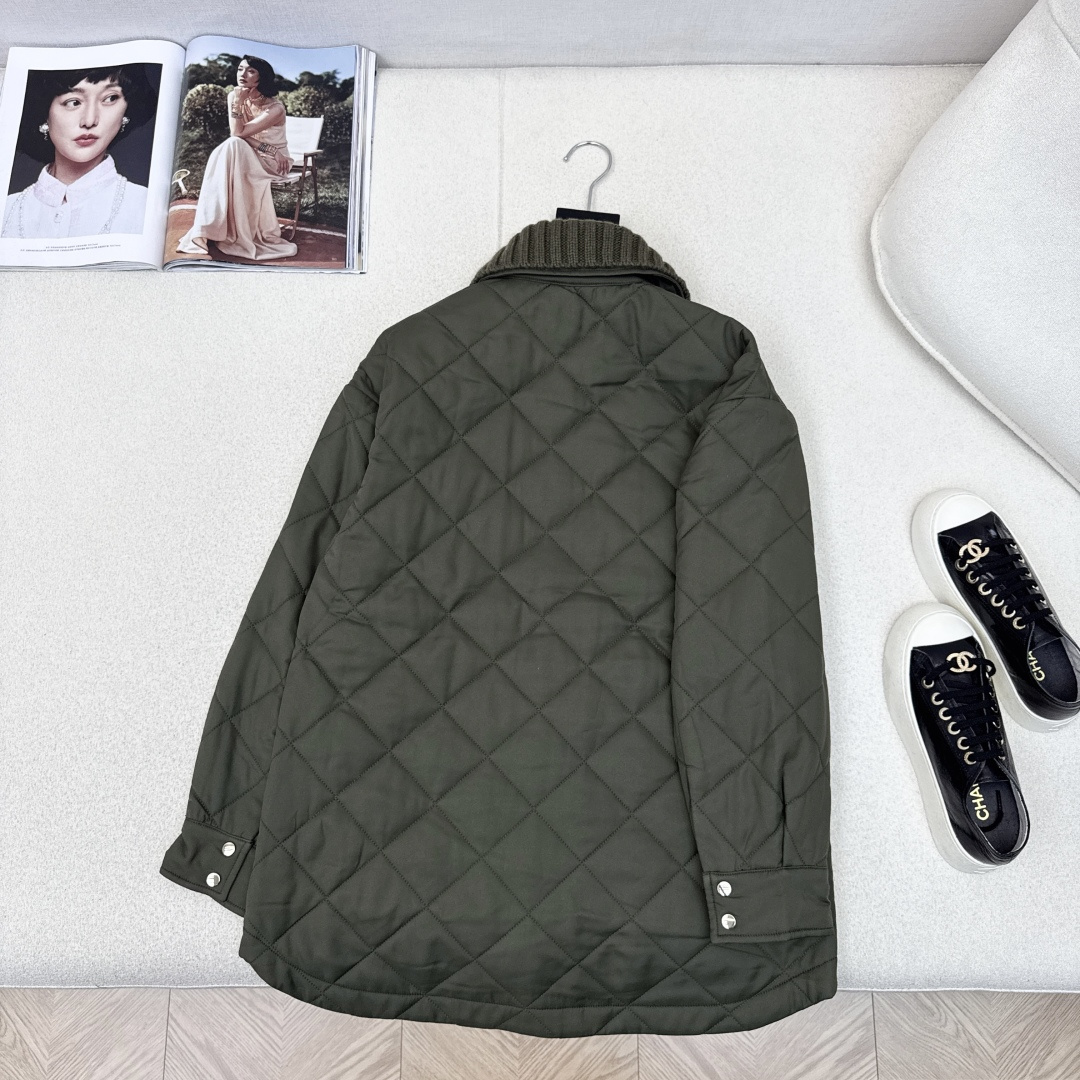 品质控必入 lp🆕 25Ss————秋冬最新款羊毛针织翻领设计棉服外套 🤎每年必留的棉服系列 超级实穿又