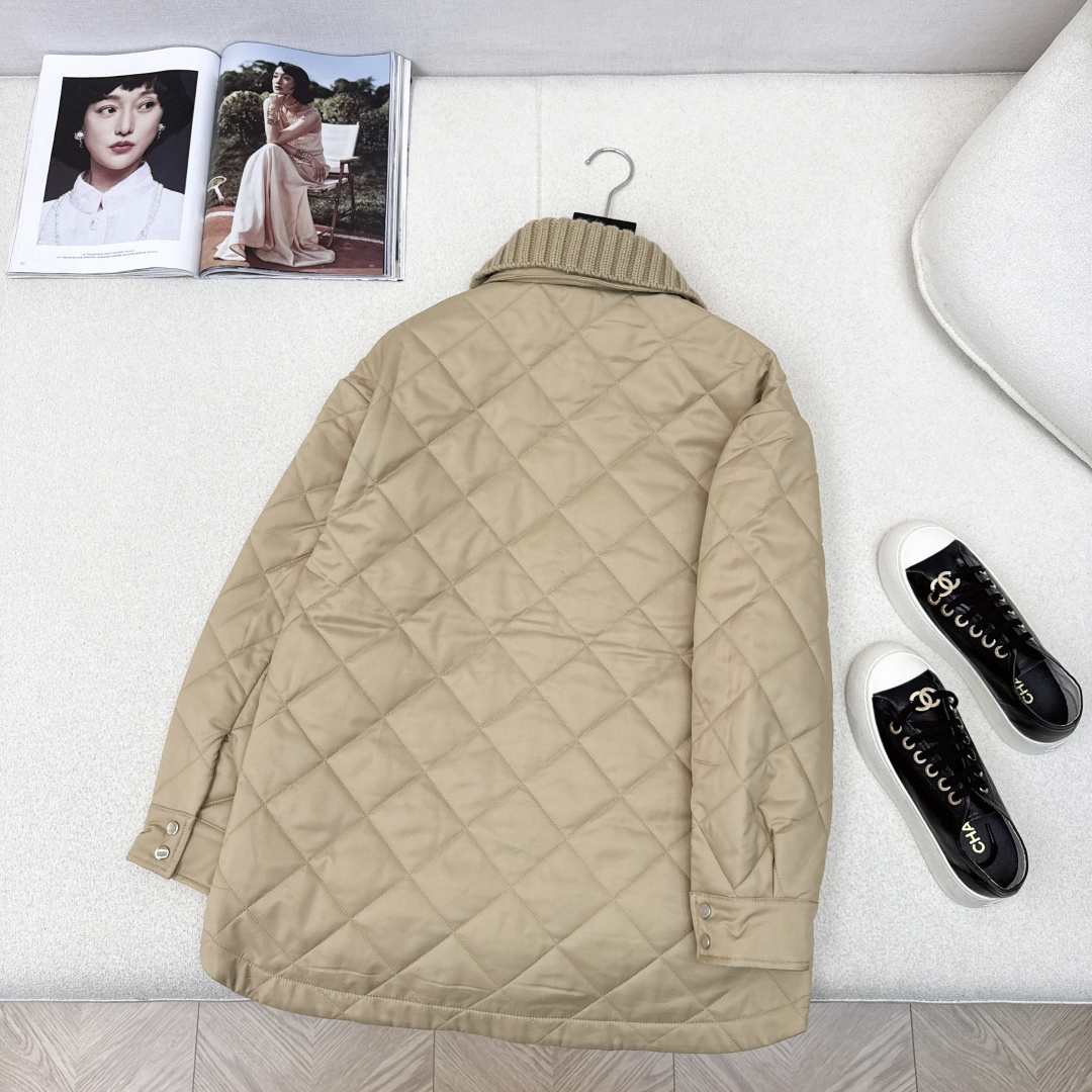 品质控必入 lp🆕 25Ss————秋冬最新款羊毛针织翻领设计棉服外套 🤎每年必留的棉服系列 超级实穿又