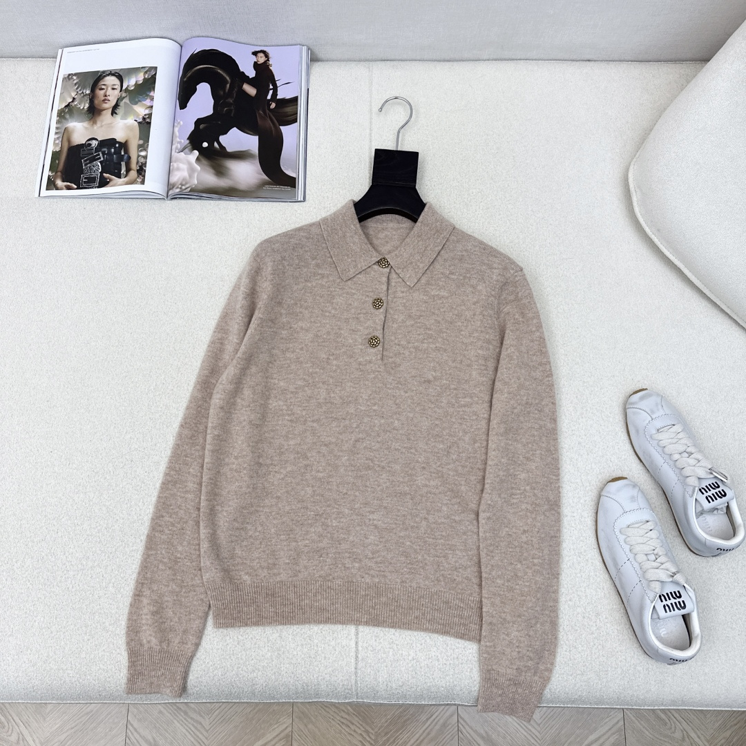 老钱风穿搭 lp🆕 25Ss————秋冬最新款美拉徳穿搭羊绒羊毛毛衣🤎polo翻领经典版型高级又时髦 重