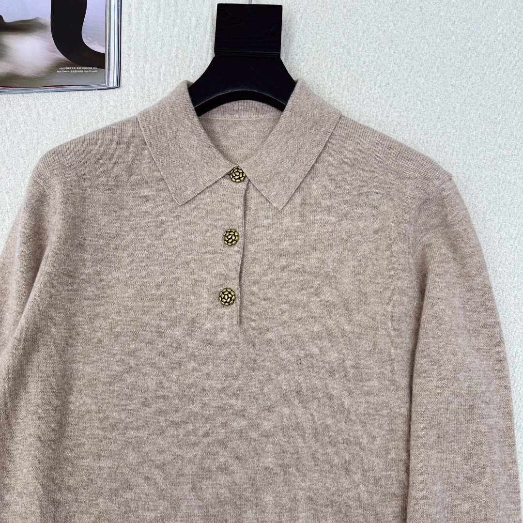 老钱风穿搭 lp🆕 25Ss————秋冬最新款美拉徳穿搭羊绒羊毛毛衣🤎polo翻领经典版型高级又时髦 重