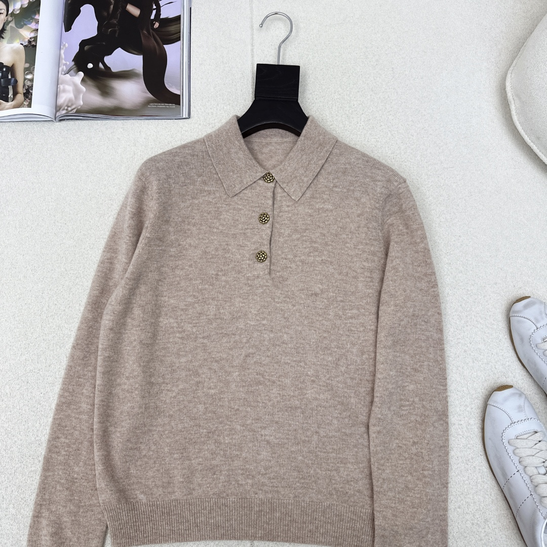 老钱风穿搭 lp🆕 25Ss————秋冬最新款美拉徳穿搭羊绒羊毛毛衣🤎polo翻领经典版型高级又时髦 重
