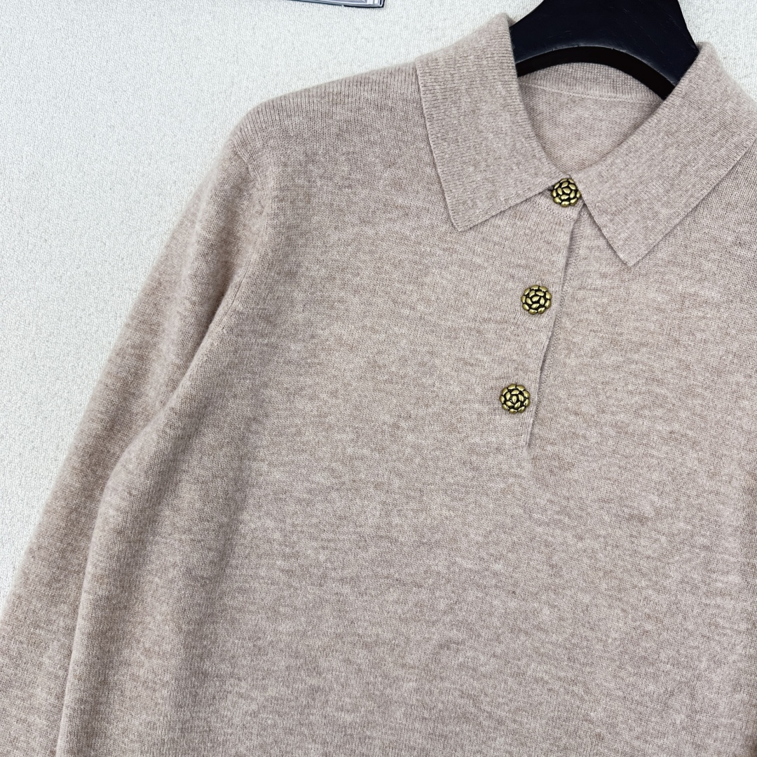 老钱风穿搭 lp🆕 25Ss————秋冬最新款美拉徳穿搭羊绒羊毛毛衣🤎polo翻领经典版型高级又时髦 重