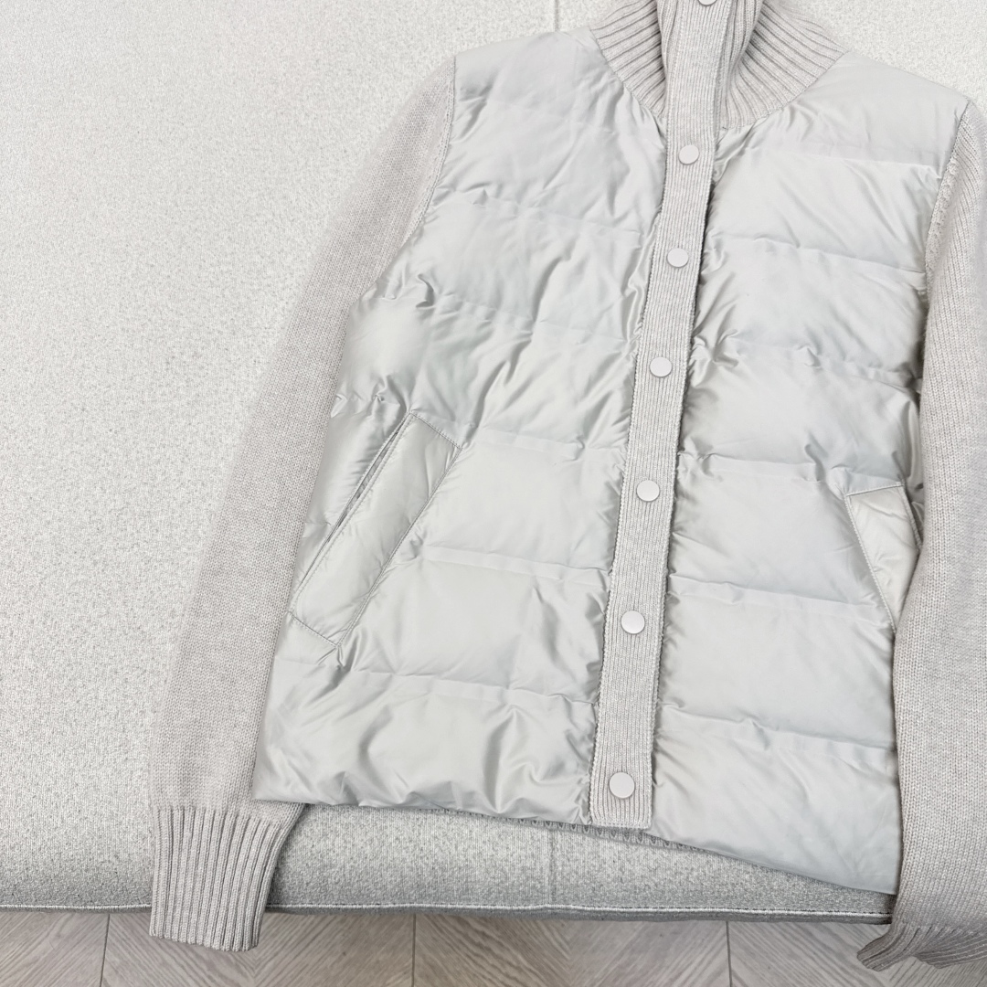 品质控必入 独家款～lp🆕 25Ss————秋冬最新款高奢羊毛针织拼接羽绒服🖤定制尼龙+百分百羊毛针织面