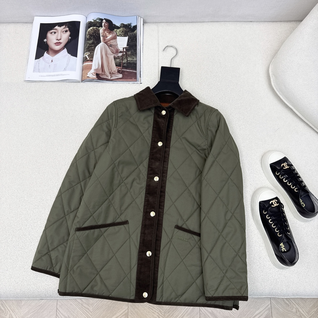 入冬不可缺少的棉服 时髦小众设计 25Ss————秋冬最新款撞色灯芯绒绒翻领设计棉服外套 🤎每年必留的棉