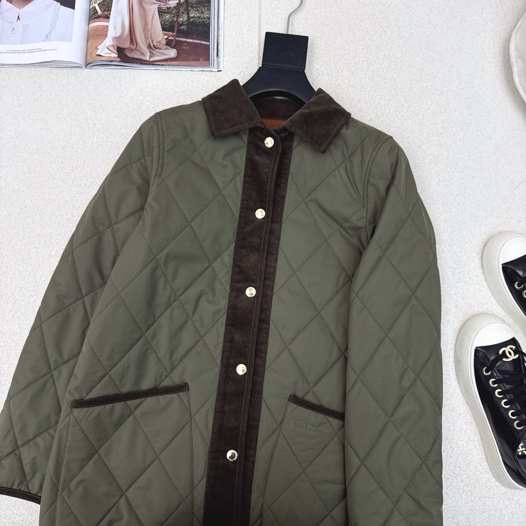 入冬不可缺少的棉服 时髦小众设计 25Ss————秋冬最新款撞色灯芯绒绒翻领设计棉服外套 🤎每年必留的棉