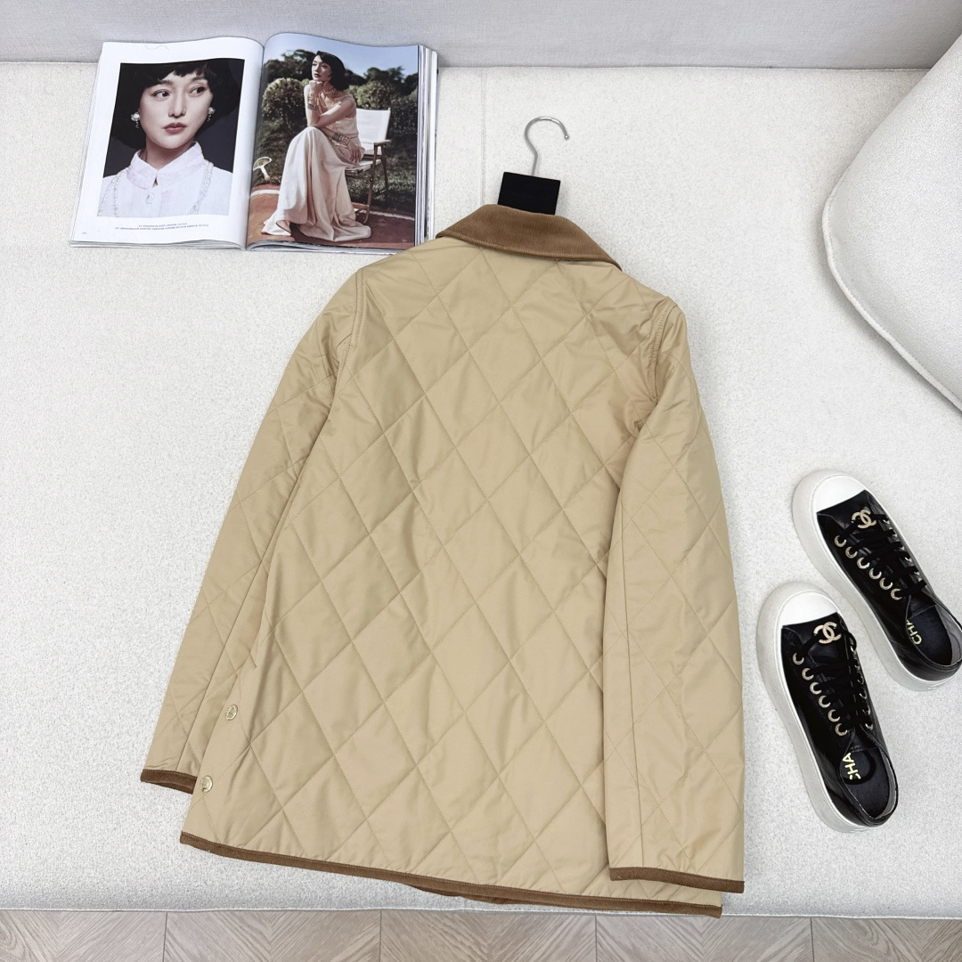 入冬不可缺少的棉服 时髦小众设计 25Ss————秋冬最新款撞色灯芯绒绒翻领设计棉服外套 🤎每年必留的棉