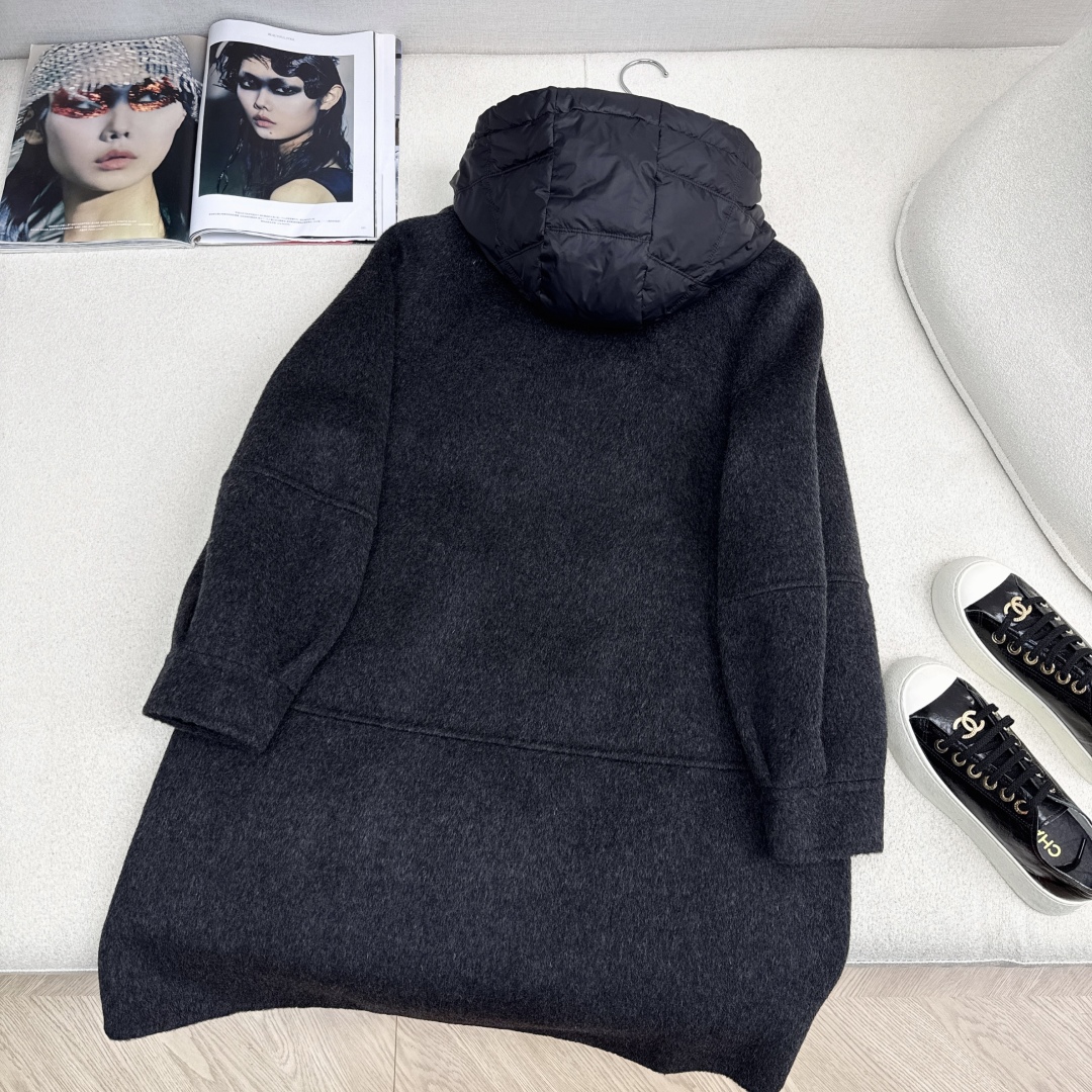 高端原单品质 独家首发 lp🆕 25Ss——秋冬新品 两件套设计羽绒内胆双面羊绒大衣🤍 老钱风穿搭 经典