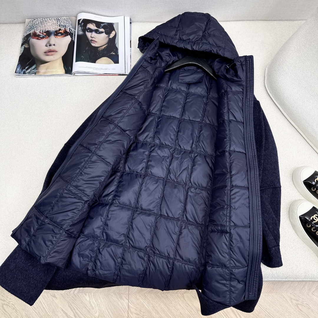 高端原单品质 独家首发 lp🆕 25Ss——秋冬新品 两件套设计羽绒内胆双面羊绒大衣🤍 老钱风穿搭 经典