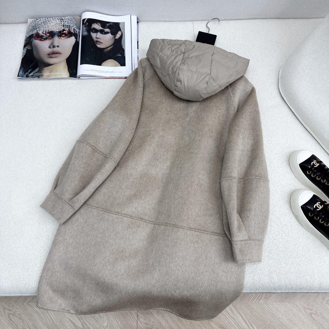 高端原单品质 独家首发 lp🆕 25Ss——秋冬新品 两件套设计羽绒内胆双面羊绒大衣🤍 老钱风穿搭 经典