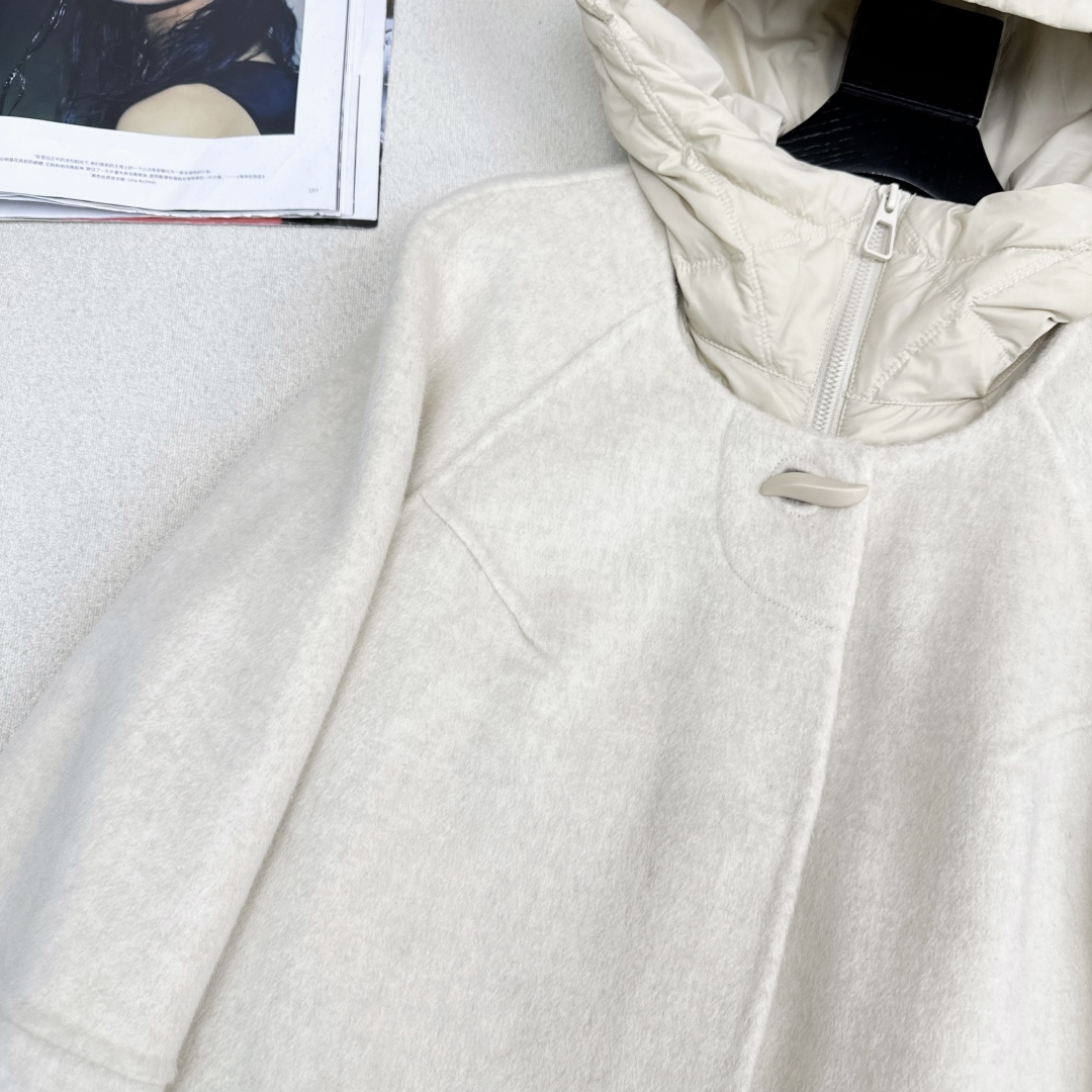 高端原单品质 独家首发 lp🆕 25Ss——秋冬新品 两件套设计羽绒内胆双面羊绒大衣🤍 老钱风穿搭 经典