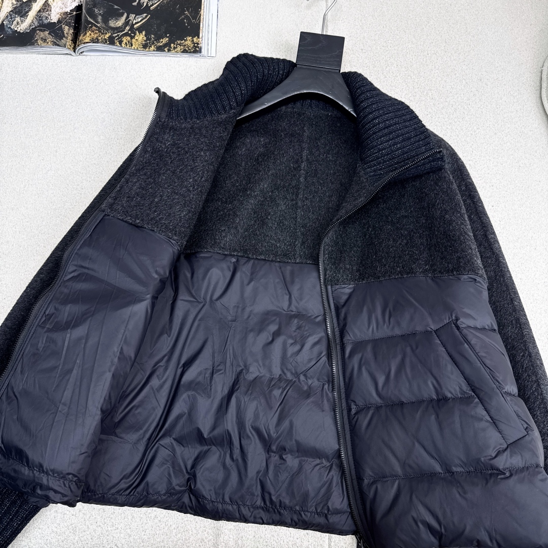 原单品质 lp🆕 25Ss———秋冬新品双面羊绒拼接短款羽绒服外套🖤经典H宽松版型 立体裁剪优雅知性风 