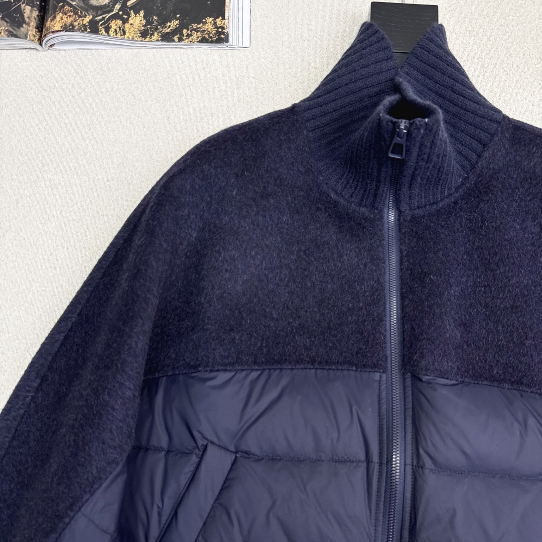 原单品质 lp🆕 25Ss———秋冬新品双面羊绒拼接短款羽绒服外套🖤经典H宽松版型 立体裁剪优雅知性风 