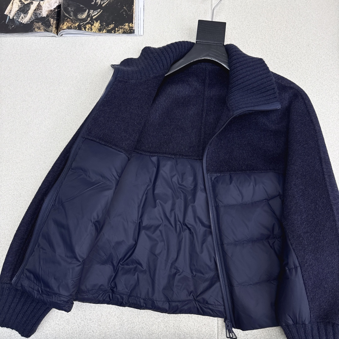 原单品质 lp🆕 25Ss———秋冬新品双面羊绒拼接短款羽绒服外套🖤经典H宽松版型 立体裁剪优雅知性风 