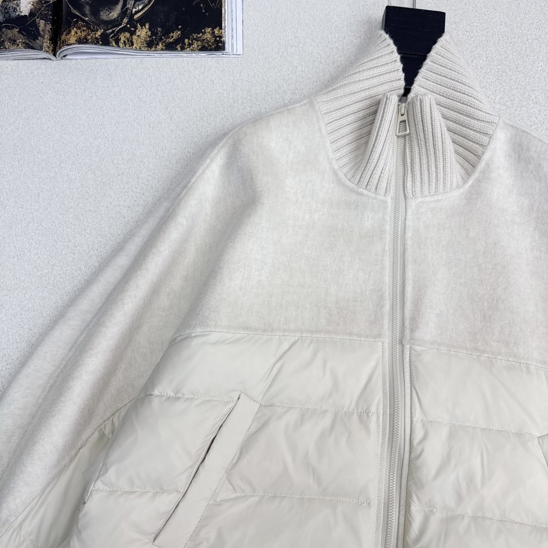 原单品质 lp🆕 25Ss———秋冬新品双面羊绒拼接短款羽绒服外套🖤经典H宽松版型 立体裁剪优雅知性风 