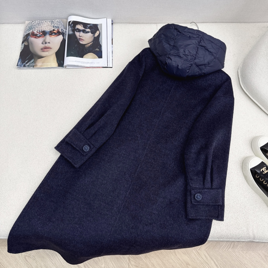高端原单品质 独家首发 lp🆕 25Ss——秋冬新品 两件套设计羽绒内胆双面羊绒大衣🤍 老钱风穿搭 经典