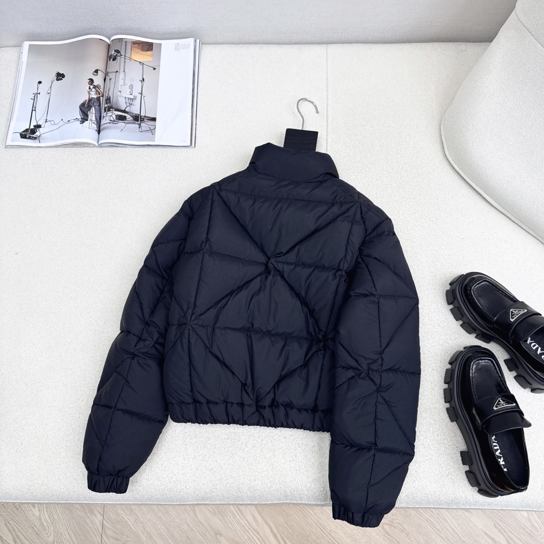 Diamond Quilted Puffer Jacket Women's Winter Coat Stand Collar Short 9 cmp i1759465186191 7341 0 7