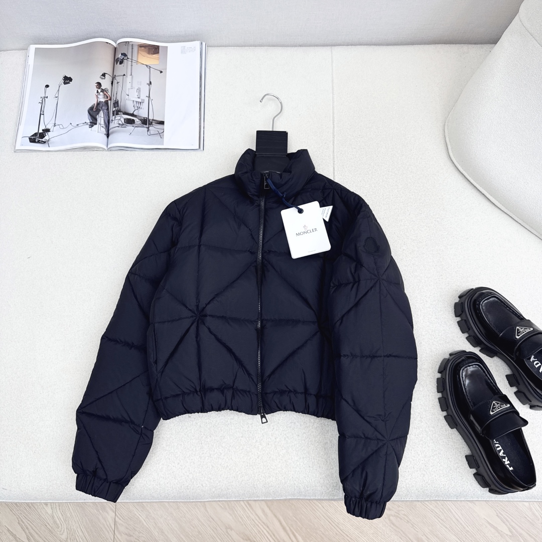 Diamond Quilted Puffer Jacket Women's Winter Coat Stand Collar Short 2 cmp i1759465186192 2418 0 0