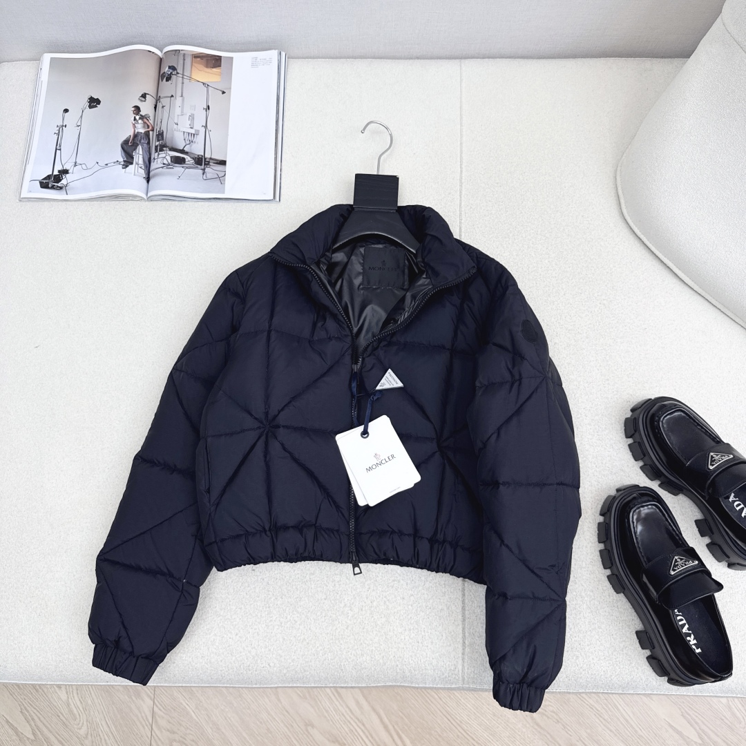 Diamond Quilted Puffer Jacket Women's Winter Coat Stand Collar Short 6 cmp i1759465187023 6031 0 4