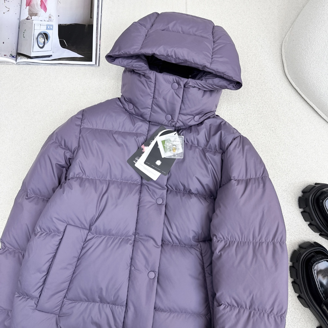 LULUL*MON 25ss———秋冬新款泡芙五格羽绒服💜 SoftMatte™ 面料 国标90白鸭绒填