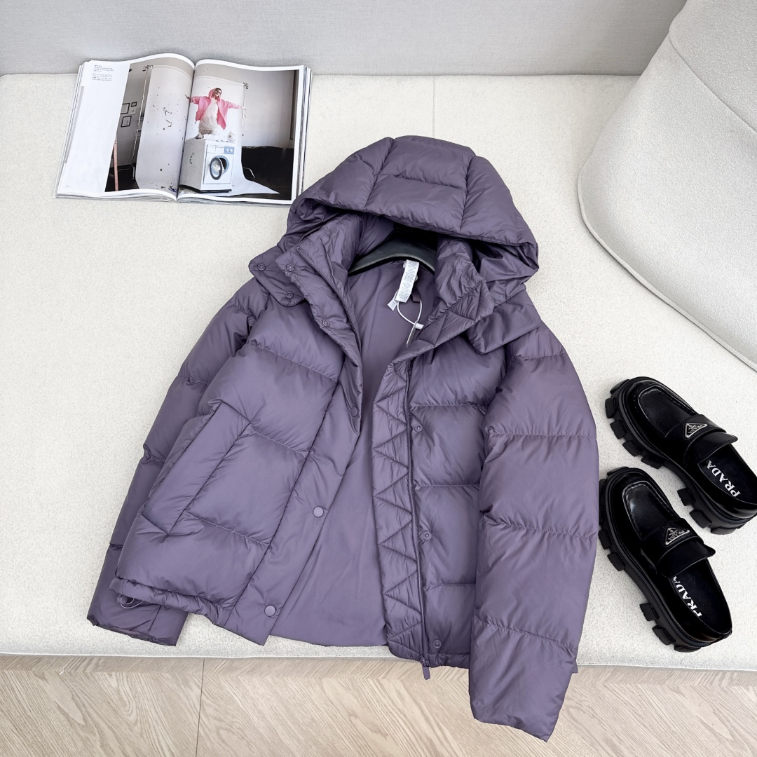 LULUL*MON 25ss———秋冬新款泡芙五格羽绒服💜 SoftMatte™ 面料 国标90白鸭绒填
