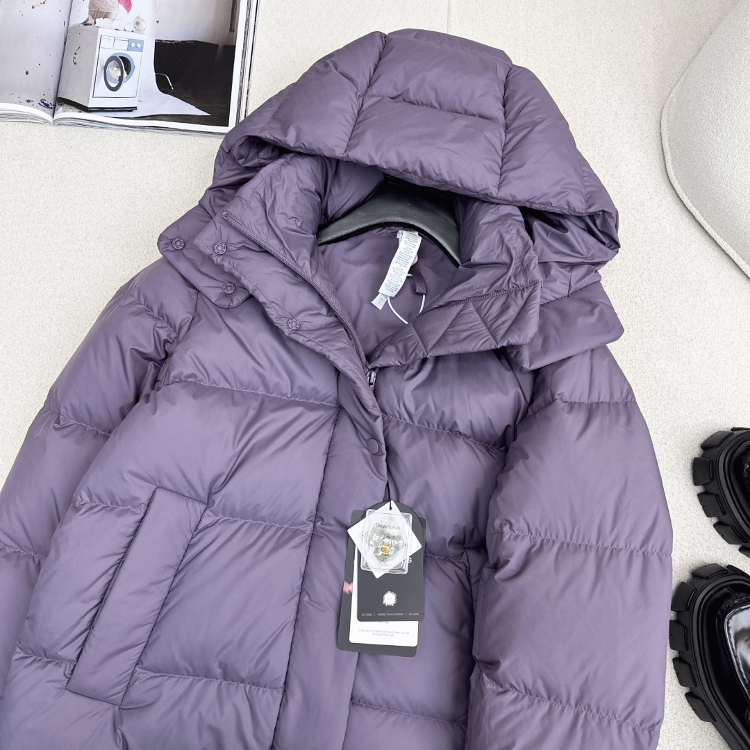 LULUL*MON 25ss———秋冬新款泡芙五格羽绒服💜 SoftMatte™ 面料 国标90白鸭绒填
