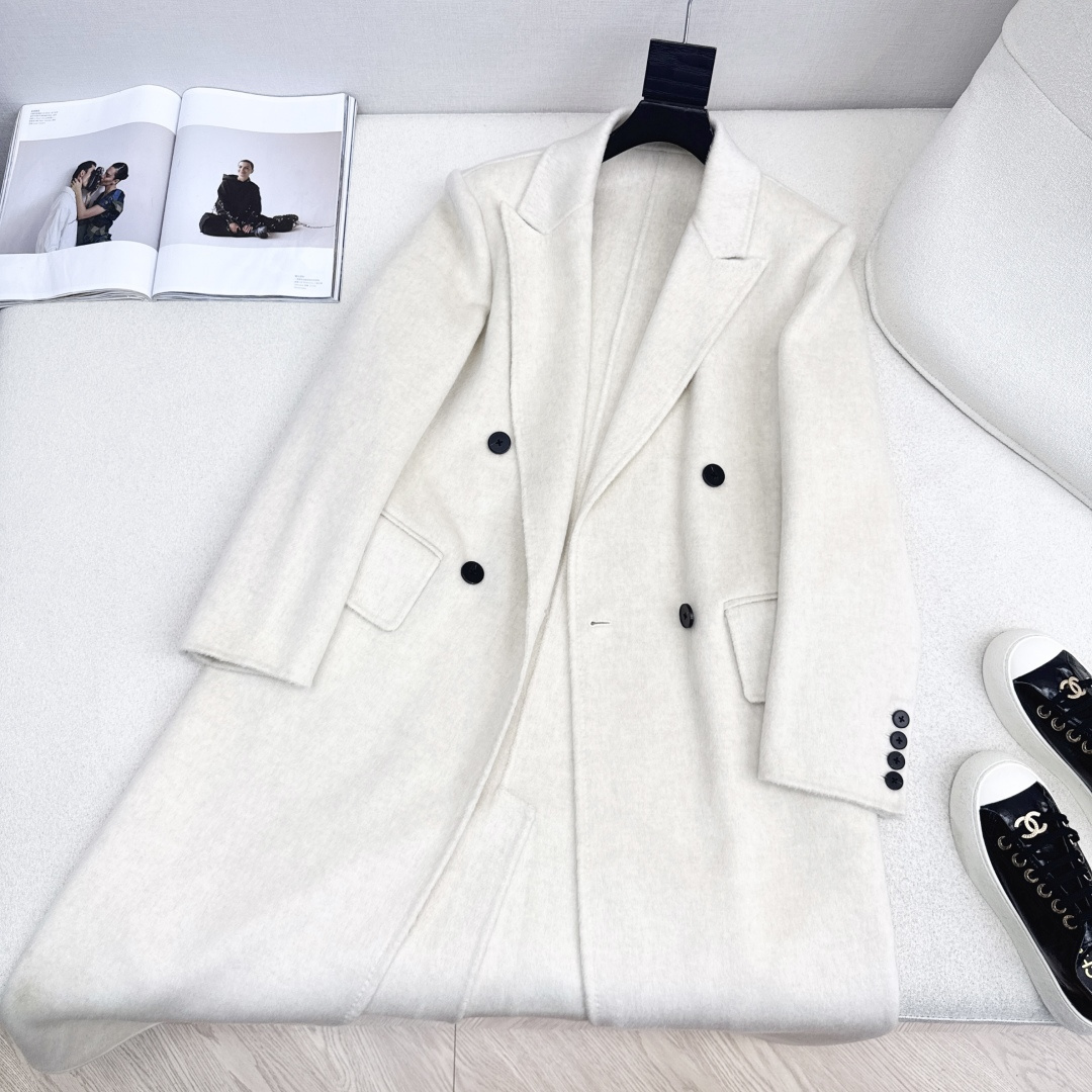 走路带风系列 Slp🆕 25Ss————秋冬最新款高级感长款大衣外套 🖤秋冬的必备款 双面尼羊毛面料很厚