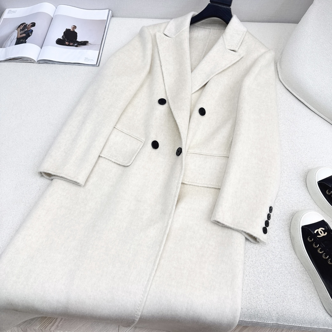 走路带风系列 Slp🆕 25Ss————秋冬最新款高级感长款大衣外套 🖤秋冬的必备款 双面尼羊毛面料很厚