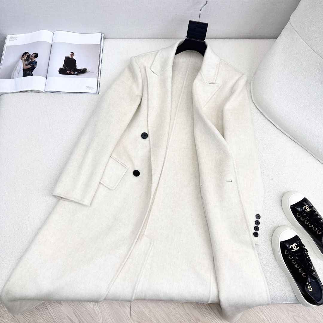 走路带风系列 Slp🆕 25Ss————秋冬最新款高级感长款大衣外套 🖤秋冬的必备款 双面尼羊毛面料很厚