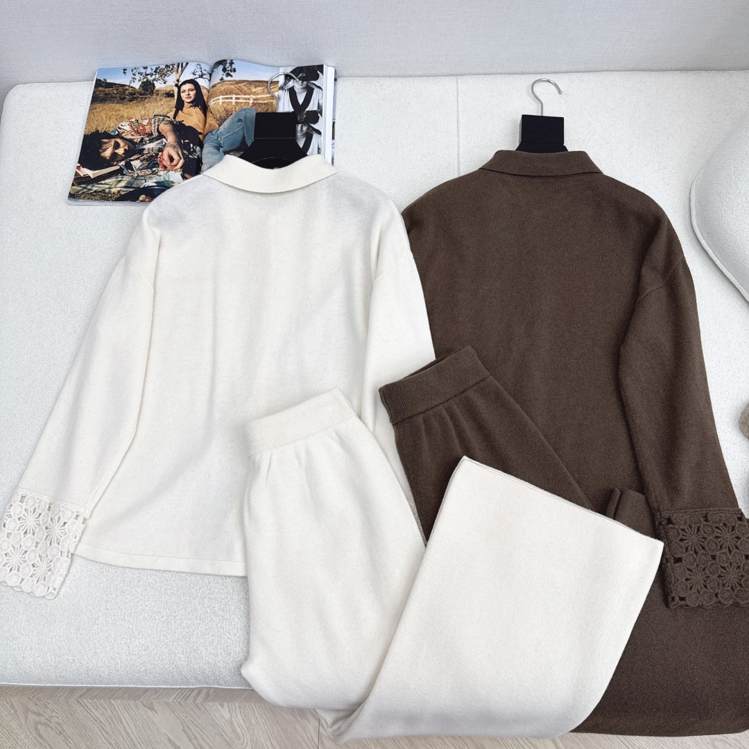 Wool Set: Hand-Hooked Sweater & Straight-Leg Pants - Chic & Cozy 9 cmp i1759724384789 5676 0 7
