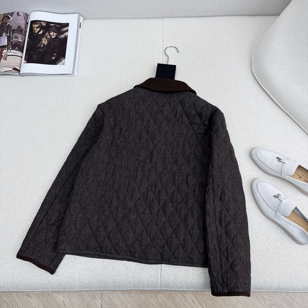 Quilted Diamond Pattern Cotton Linen Jacket with Turn-Down Collar 10 cmp i1759902930749 5267 0 8