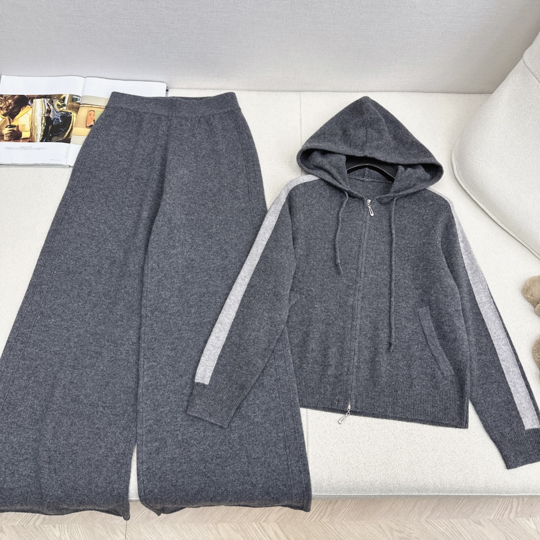 Wool Knit Set: Hoodie Cardigan & Wide Leg Pants - Soft, Cozy, and Stylish 7 cmp i1761502633289 3245 0 5