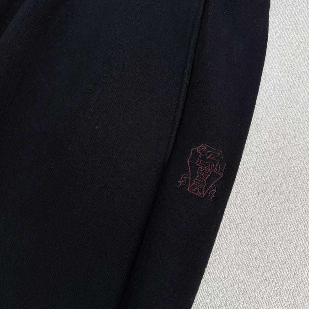 长期主义穿搭 Bc 25Ss————秋冬最新款撞色拼接休闲直筒裤🖤定位刺绣标识简约时髦感 经典松紧腰直筒