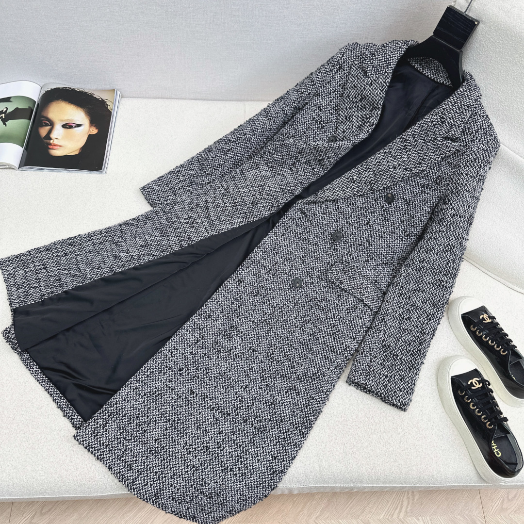 特价🉐️❗️现货齐码❗️不退不换❗️高奢复古穿搭 Bc 25Ss————秋冬最新款高级灰经典长款西装大衣