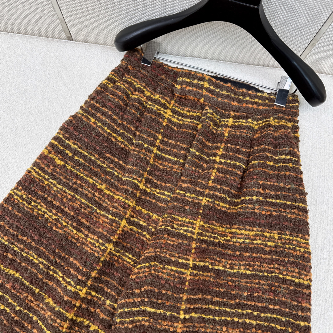 蒋欣/林心如同款 LSs————早春最新款潇洒帅气的高级羊驼毛花呢西裤🤎高腰阔腿裤型胸以下全是腿 定位取