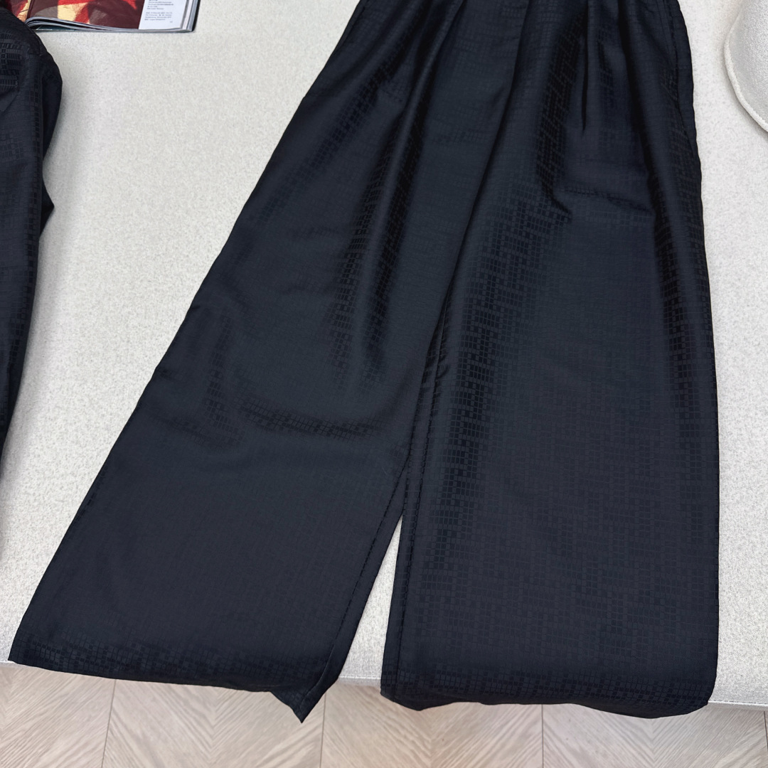 独家首发 Her 26Ss—————春夏最新款橡筋高腰褶裥棉质西裤🖤老钱慵懒通勤随性的高级单品 廓形甩腿