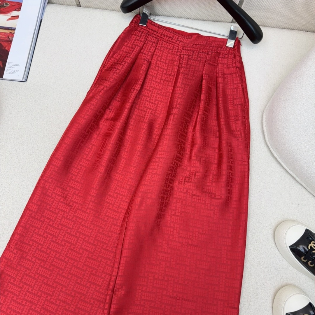 独家首发 Her 26Ss—————春夏最新款橡筋高腰褶裥棉质西裤🖤老钱慵懒通勤随性的高级单品 廓形甩腿