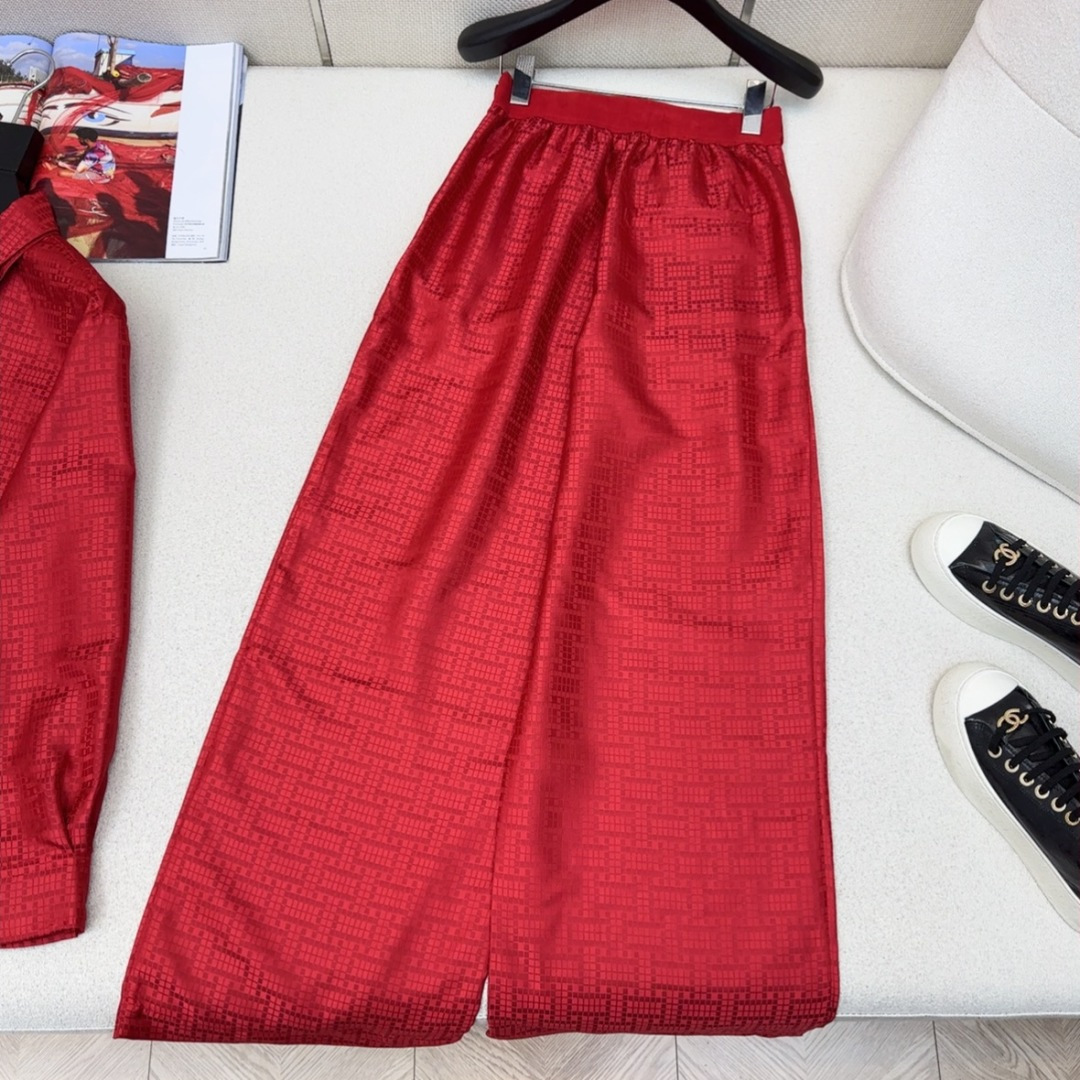 独家首发 Her 26Ss—————春夏最新款橡筋高腰褶裥棉质西裤🖤老钱慵懒通勤随性的高级单品 廓形甩腿