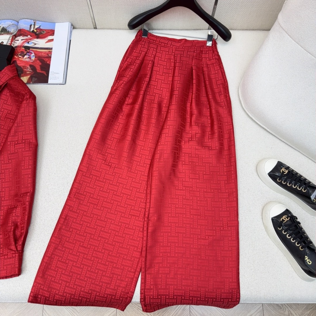 独家首发 Her 26Ss—————春夏最新款橡筋高腰褶裥棉质西裤🖤老钱慵懒通勤随性的高级单品 廓形甩腿