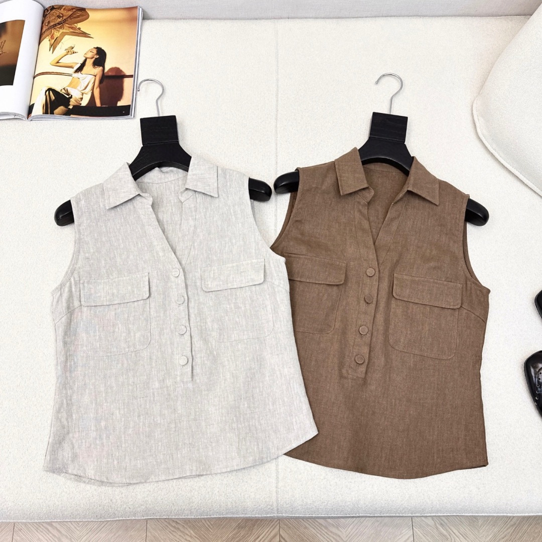 特价🉐️ 一套❗️现货齐码❗️不退不换❗️lp🆕 25Ss———春夏最新款高级老钱风穿搭极简套装 🤎无袖