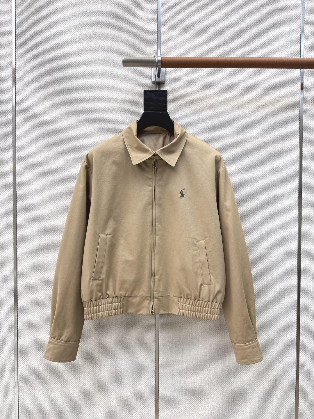 RL 26Ss————春夏最新款长期主义穿搭老干部风夹克外套🤎经典logo刺绣徽标点缀 短款拉链版型 上
