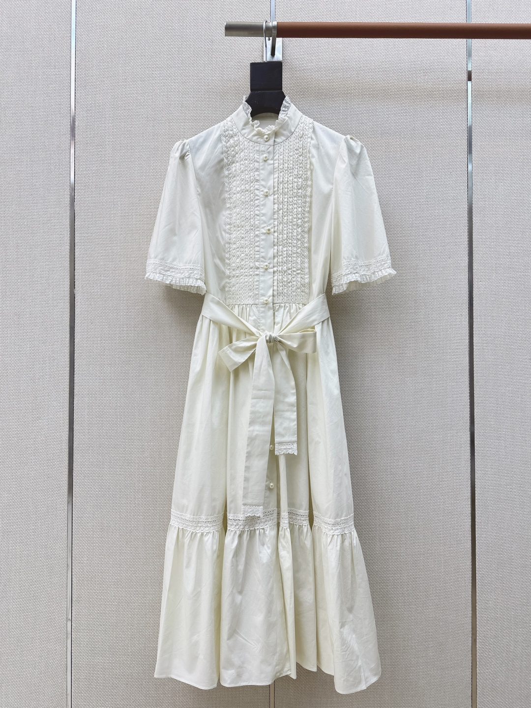 重工款长裙 VLTN 26Ss————春夏最新款拼接蕾丝褶皱重工艺长款连衣裙🤍2 超美的长裙 度假灰常适