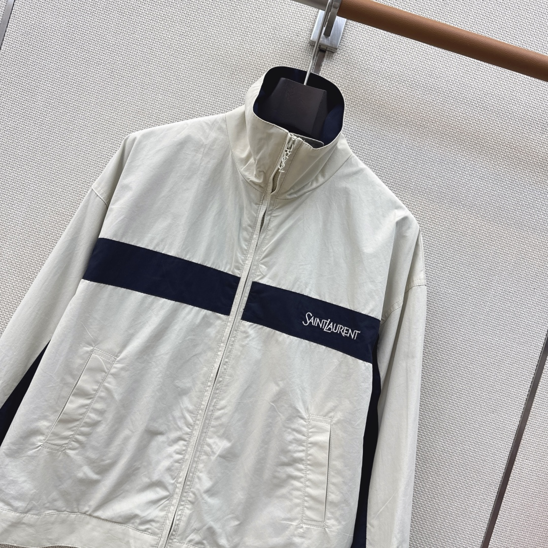 Slp🌾 26Ss————春夏最新款拼色冲锋立领夹克外套🤎大胆撞色设计超吸睛日常穿搭无压力 立领夹克帅气