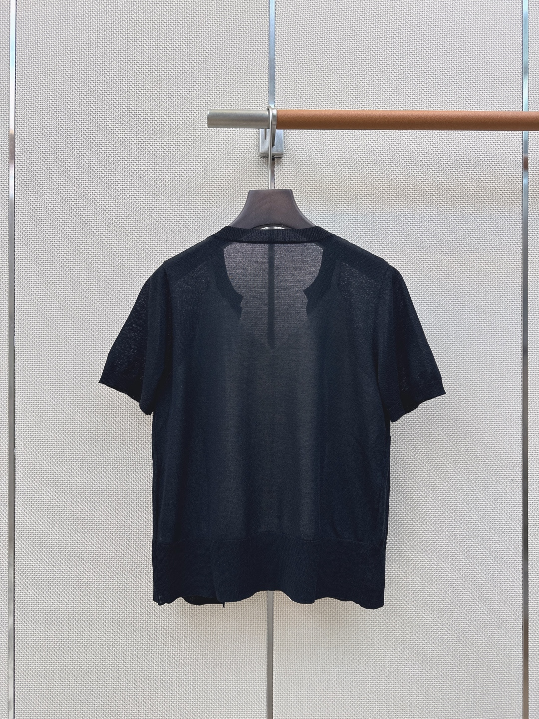 独家首发 Es 26Ss————春夏最新款假两件设计针织短袖上衣🖤超级高颜值的单品 拼接蕾丝撞色设计 时