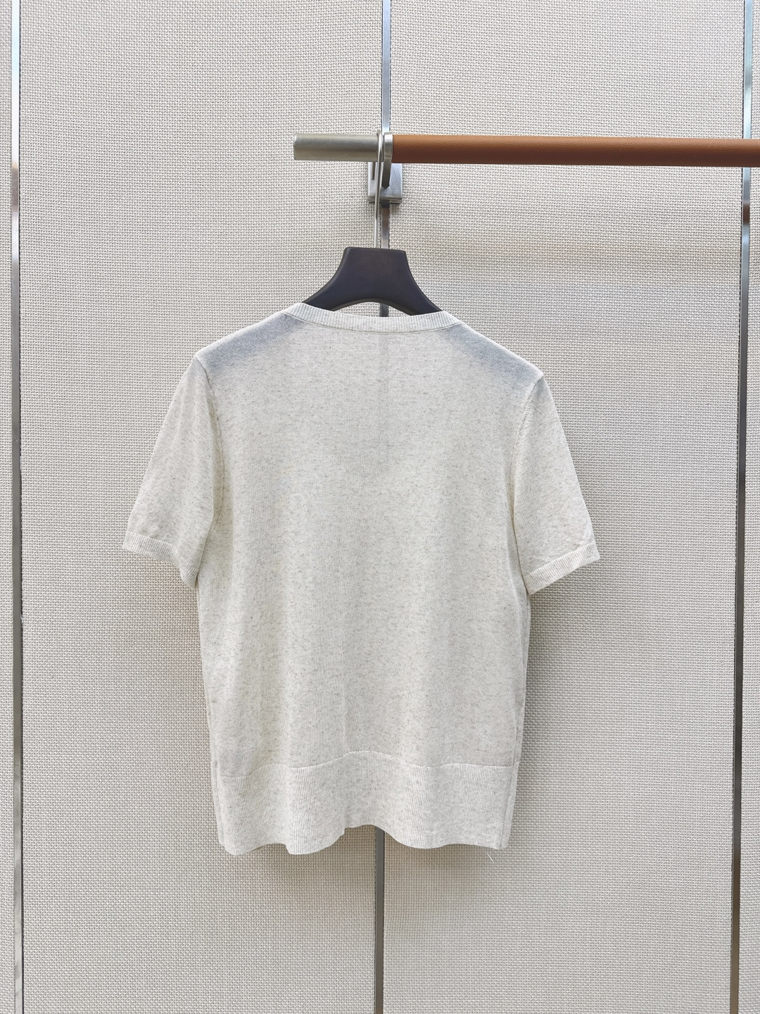独家首发 Es 26Ss————春夏最新款假两件设计针织短袖上衣🖤超级高颜值的单品 拼接蕾丝撞色设计 时