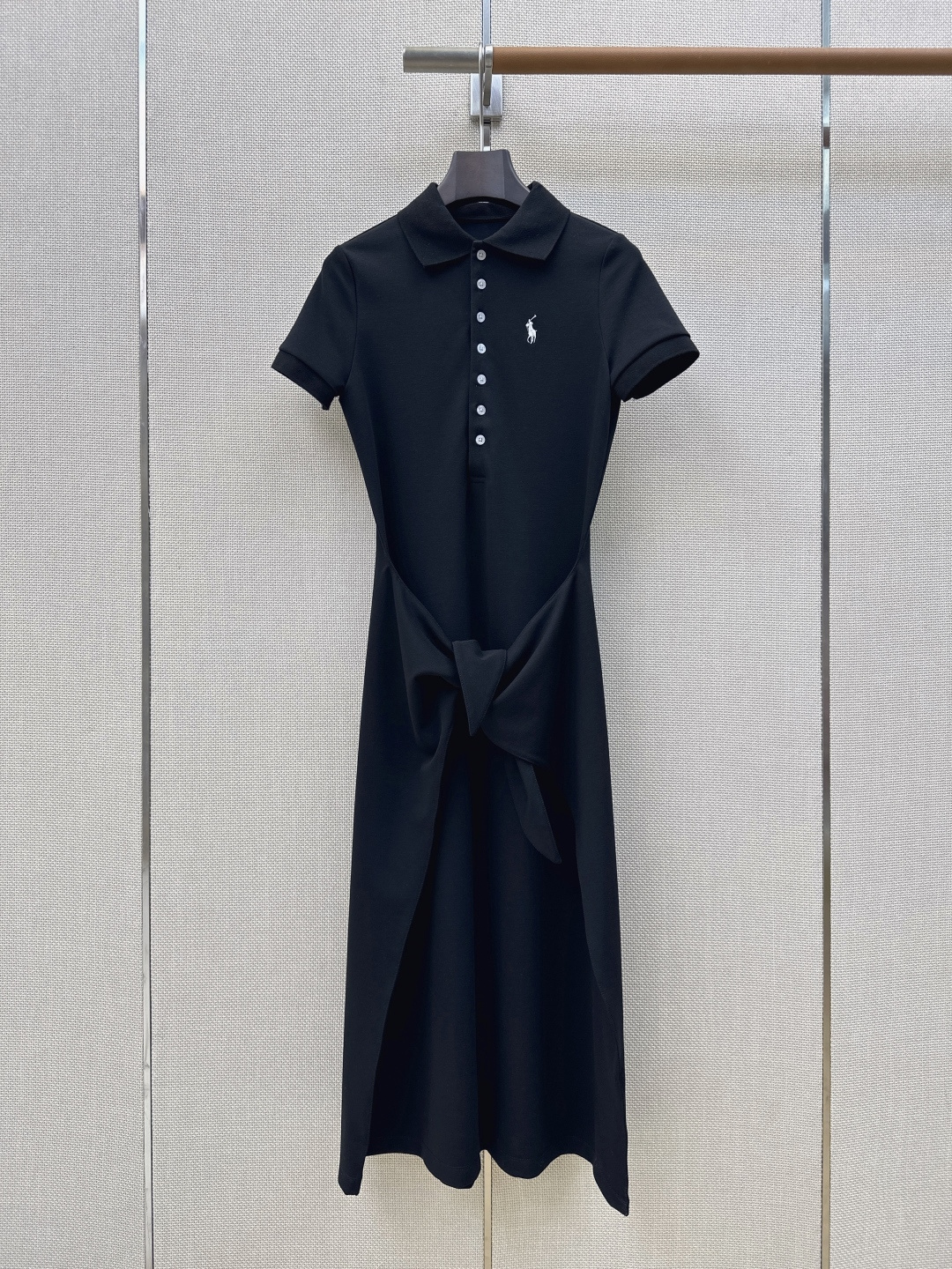 RL 26Ss————春夏最新款腰间系带长款Polo连衣裙🖤经典Polo领+小马标刺绣 辨识度超高 腰间