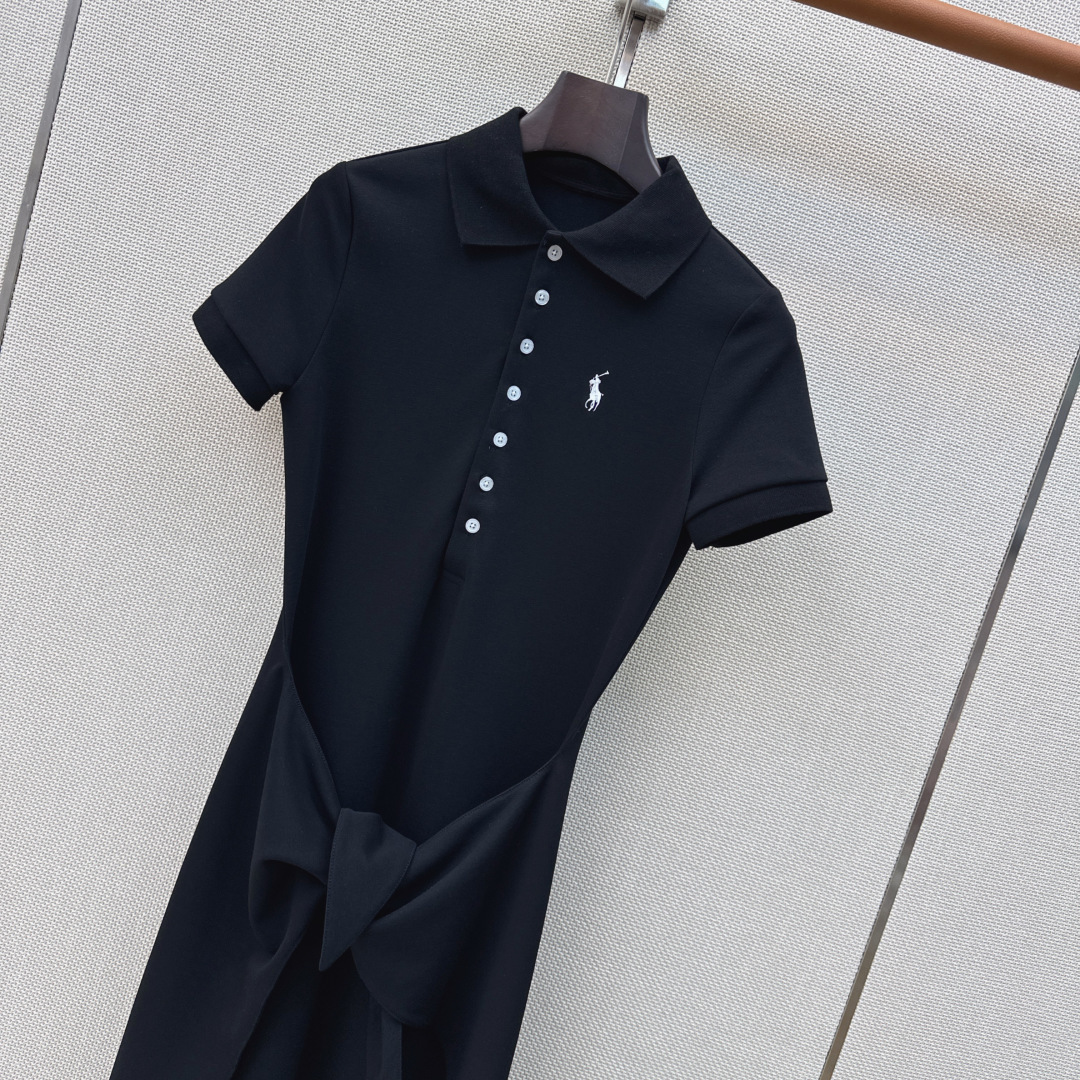 RL 26Ss————春夏最新款腰间系带长款Polo连衣裙🖤经典Polo领+小马标刺绣 辨识度超高 腰间 RL 26Ss————春夏最新款腰间系带长款Polo连衣裙🖤经典Polo领+小马标刺绣 辨识度超高 腰间