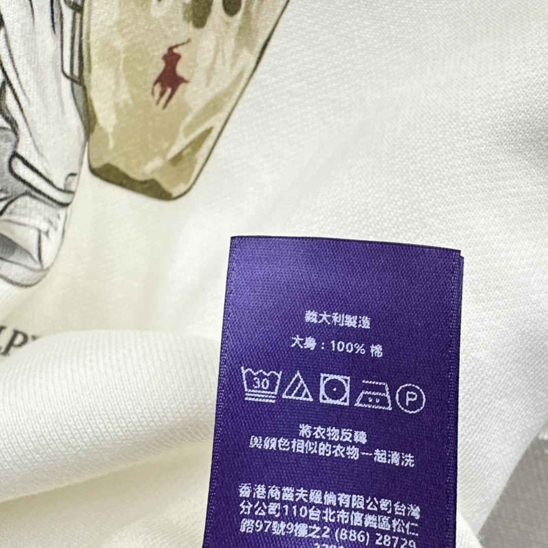 客订爆单推荐 RL 26Ss————春夏最新款美式风格小熊短袖卫衣🤍圆领宽松经典版型 品质控必入 进口毛