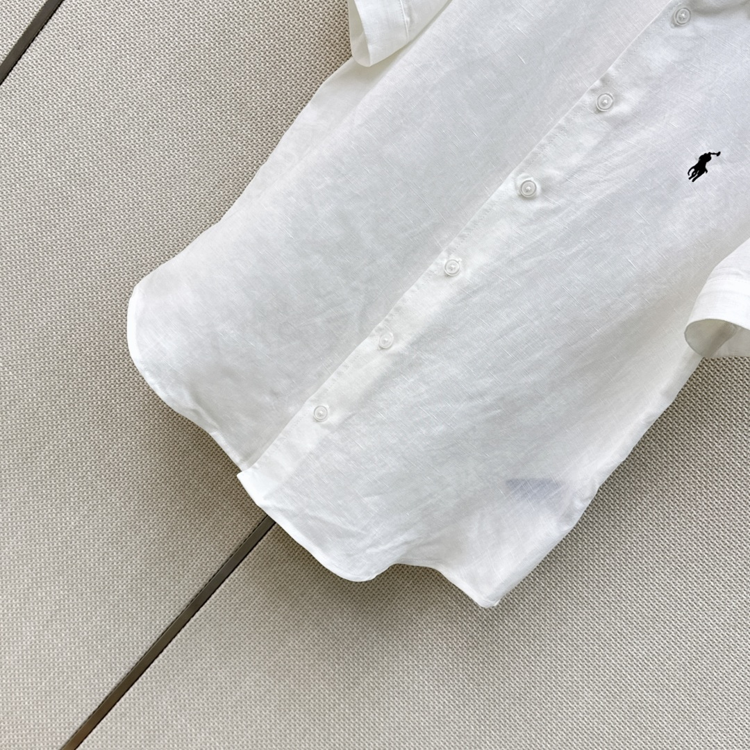 时髦老钱 RL 26Ss———春夏最新款小马刺绣亚麻衬衫 🤍夏季必备 度假休闲或者通勤皆可的多功能衬衫 时髦老钱 RL 26Ss———春夏最新款小马刺绣亚麻衬衫 🤍夏季必备 度假休闲或者通勤皆可的多功能衬衫