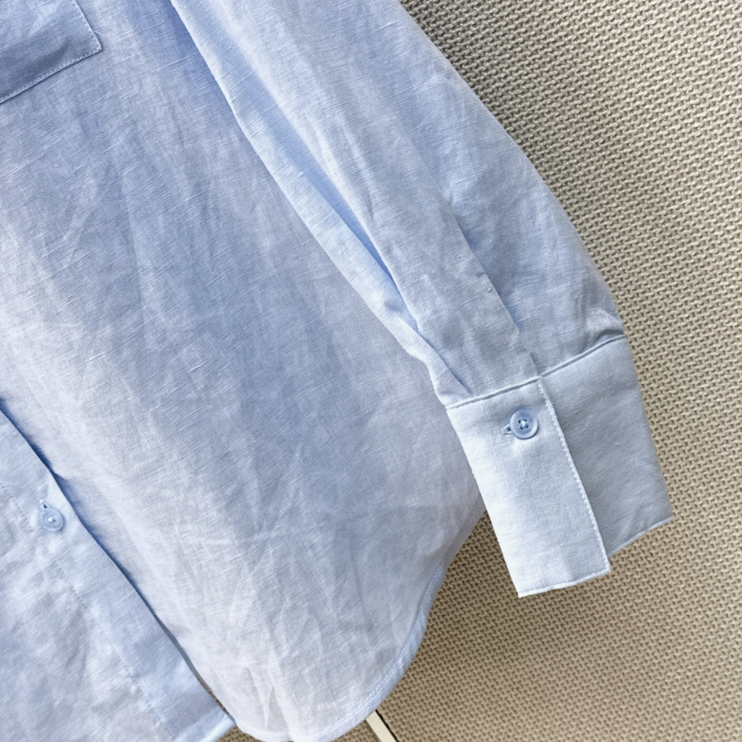老钱风高阶通勤 Bc 26Ss————春夏最新棉麻一系列🩵宽松衬衫+腰带马甲+直筒裤 采用了高克重的棉麻
