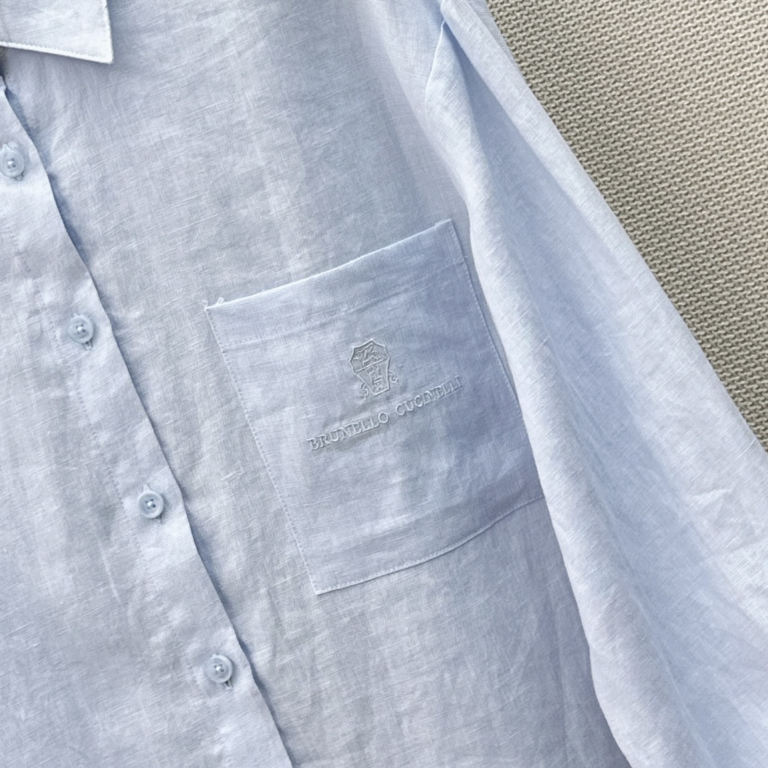老钱风高阶通勤 Bc 26Ss————春夏最新棉麻一系列🩵宽松衬衫+腰带马甲+直筒裤 采用了高克重的棉麻